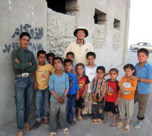 Dr. Kwon with Kabul Elementary School Kids